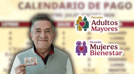 Inicia la dispersión de la Pensión Bienestar 2026 correspondiente al bimestre julio-agosto. Consulta el calendario de pagos del 6 al 10 de julio y descubre qué letras cobran esta semana. ESPECIAL/Banco del Bienestar