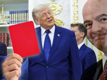 Trump revela llamada a la FIFA para solicitar revisión de la expulsión de Balogun. EFE / EPA / SHAWN THEW / POOL