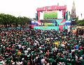 Verónica Delgadillo, habría estado supervisando la jornada des festival futbolístico desde el Centro de Mando del C5 Guadalajara, ubicado en Los Arcos. ESPECIAL/Ayuntamiento de Guadalajara