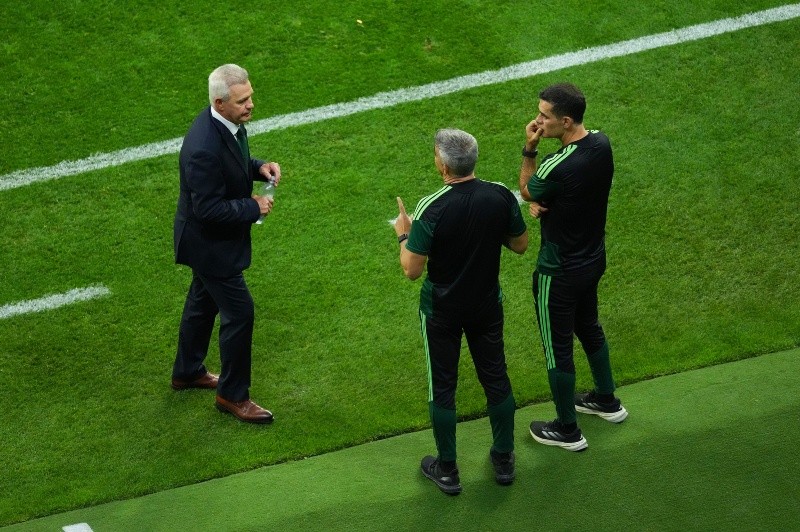 Javier Aguirre y Rafa Márquez durante el partido de primera fase del Grupo A de la Copa Mundial. Imago7 / ARCHIVO