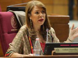 Celeste Amarilla publicó una serie de escandalosos tuits que desataron la controversia. X/CelesteSenadora