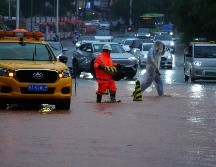 Se reportaron tormentas con inundaciones en partes de la ciudad de Nueva York, Filadelfia y Nueva Jersey. XINHUA/Z. Hua