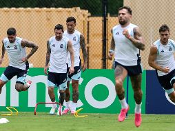 Entrenamiento de Argentina. La Albiceleste busca seguir su camino hacia el bicampeonato mundial, hazaña que sólo ha conseguido Brasil, en 1958 y 1962. EFE/R. Wittek