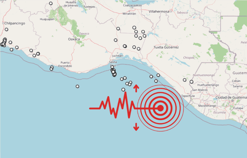 &nbsp;Sismo en Chiapas. ESPECIAL / SSN