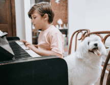 La música funciona como un complemento para disminuir el estrés, aunque no sustituye el entrenamiento conductual. CANVA