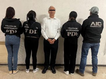 Víctor Rodríguez Padilla será presentado ante un juez de control del estado de Morelos para celebrar la audiencia inicial. ESPECIAL
