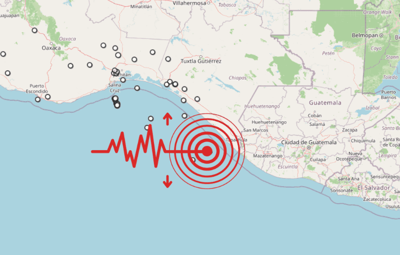&nbsp;Sismo en Chiapas. ESPECIAL / SSN