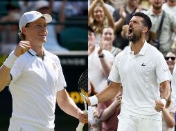 ¿Cuál será el futuro de la Semifinal entre Sinner, el campeón defensor de Wimbledon, y Djokovic, la leyenda viva del tenis? EFE / ARCHIVO