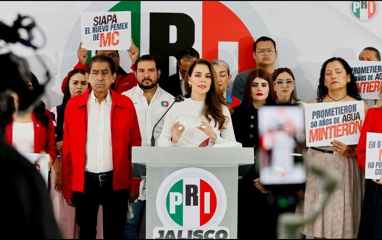 La dirigencia estatal del PRI acusó al Gobierno de Jalisco de carecer de una estrategia para resolver la crisis del agua. CORTESÍA