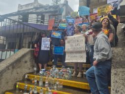 Los manifestantes exigieron realizar monitoreos independientes, transparentes y periódicos sobre la calidad del agua con resultados públicos, de forma que sean accesibles y claros para la ciudadanía. EL INFORMADOR / O. González