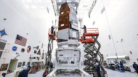 El telescopio operará durante al menos cinco años en una órbita alrededor del punto de Lagrange L2. EFE / NASA / S. Rohde