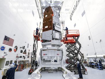 El telescopio operará durante al menos cinco años en una órbita alrededor del punto de Lagrange L2. EFE / NASA / S. Rohde