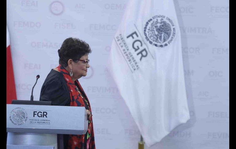 Conferencia de prensa de la Fiscal General de la República, Ernestina Godoy, en la que se habló de 