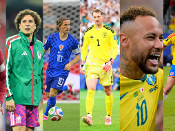 Los nombres de Cristiano Ronaldo, Luka Modrić, Manuel Neuer, Guillermo Ochoa, Neymar y James Rodríguez representan mucho más que estadísticas o títulos. IMAGO7/CANVA