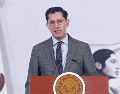 Roberto Velasco dijo que Claudia Sheinbaum "ha instruido que iniciemos acciones legales contundentes para responder a esta tragedia tan dolorosa que estamos viendo". EFE / S. Gutiérrez