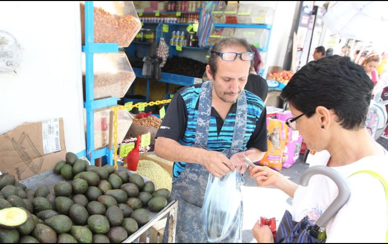 Los productos con mayor incidencia al alza en junio fueron el aguacate, con un incremento mensual del 24.53 por ciento. EL INFORMADOR / ARCHIVO