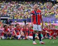 El atacante noruego aprovechó sus redes sociales para invitar a los aficionados a descubrir este detalle oculto en la red buscando su nombre en Google. EFE/EPA/O. Fedrorova