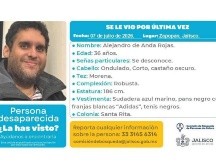 El hombre salió de su casa la mañana del 7 de julio y desde entonces se desconoce su ubicación. COMISIÓN ESTATAL DE BÚSQUEDA DEL ESTADO