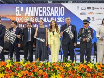 Martha Venegas, directora de Expo Grúas Guadalajara, resaltó el crecimiento que ha tenido la exposición a lo largo de estos años. EL INFORMADOR/ A. Navarro