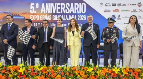 Martha Venegas, directora de Expo Grúas Guadalajara, resaltó el crecimiento que ha tenido la exposición a lo largo de estos años. EL INFORMADOR/ A. Navarro