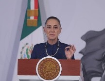 La Presidenta de México, Claudia Sheinbaum, durante su conferencia de prensa matutina de este jueves. SUN/G. Pano