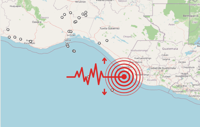 &nbsp;Sismo en Chiapas. ESPECIAL / SSN