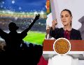Claudia Sheinbaum dijo haber leído sobre las peticiones que comenzaron a difundirse en redes sociales para que México busque nuevamente la sede mundialista, en el marco de la rotación de la FIFA entre confederaciones. ESPECIAL, SUN / H. Salvador y CANVA