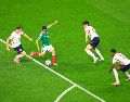 El futbolista Gilberto Mora durante el juego de México contra Inglaterra de la Copa Mundial de la FIFA 2026. EL INFORMADOR/J. Acosta