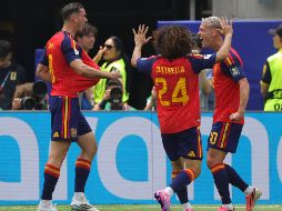 Fabián Ruiz en festejo de gol, durante el encuentro contra Bélgica. Foto: Imago7/  Bruno De Witt Zanotto