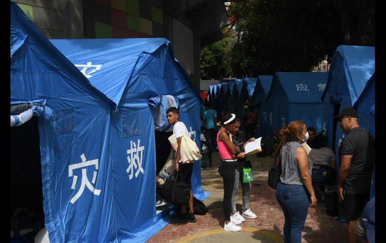 Un total de 17 mil 266 damnificados se encuentran en un total de 89 campamentos transitorios. XINHUA/M. Salgado