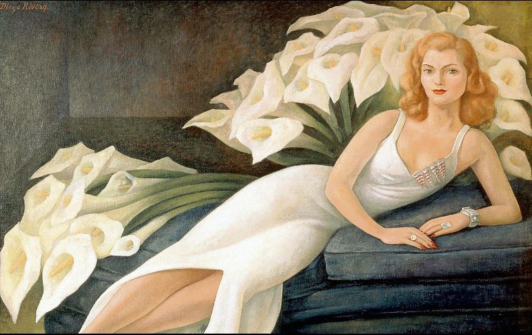 Pieza de Diego Rivera titulada “Retrato de Natasha Gelman”, 1943. ESPECIAL