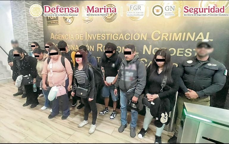 Las 11 personas detenidas llegaron a la ciudad fronteriza en un vuelo procedente de Guadalajara. ESPECIAL