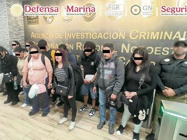 Las 11 personas detenidas llegaron a la ciudad fronteriza en un vuelo procedente de Guadalajara. ESPECIAL