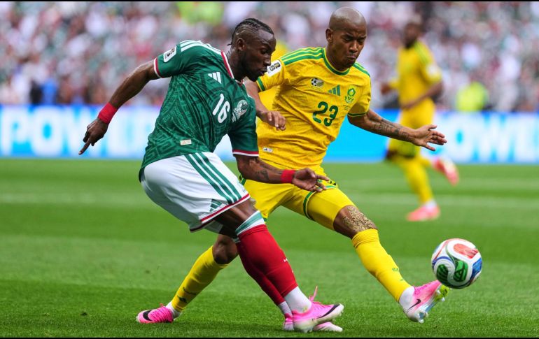 Jayden Adams fue titular en el partido inaugural del torneo, en el que Sudáfrica enfrentó a México. IMAGO7