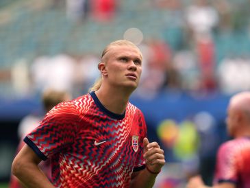 Erling Haaland se convirtió en uno de los nombres con mayor tendencia en redes sociales en el marco del Mundial 2026. EFE/A. Boal