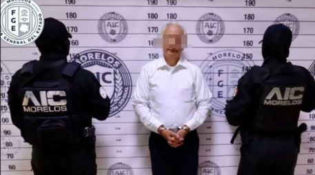 Víctor Rodríguez llegó al penal de Atlacholoaya la noche del martes pasado luego de su aprehensión en CDMX. ESPECIAL/Fiscalía de Morelos