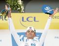 Isaac del Toro. En la clasificación, el mexicano se mantiene a 3 minutos y 27 segundos del líder, Tadej Pogacar. EFE