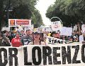 Manifestantes marcharon por el corazón de Houston para denunciar la muerte de Lorenzo Salgado, así como la violencia contra la comunidad migrante y en particular los mexicanos. AFP/R. SCHEMIDT