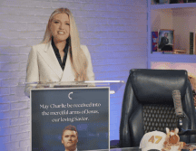 Erika Kirk asumió la dirección de Turning Point USA tras el fallecimiento de su esposo, Charlie Kirk. EFE / ARCHIVO
