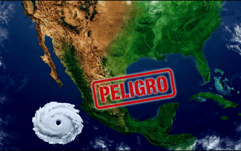 El sistema más activo se asocia a la onda tropical número 18 y se localiza a 595 km de Guerrero; cuenta con un 90% de probabilidad de convertirse en el quinto ciclón de la temporada en los próximos 7 días. ESPECIAL / CANVA
