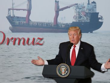 Trump abre posibilidad de que EU tome la administración del estrecho de Ormuz y pide recompensa por ello. AP / ARCHIVO