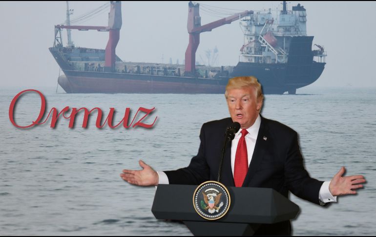 Trump abre posibilidad de que EU tome la administración del estrecho de Ormuz y pide recompensa por ello. AP / ARCHIVO
