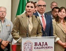 Marina del Pilar Ávila. La mandataria de Baja California reiteró que ha actuado dentro del marco legal. AFP