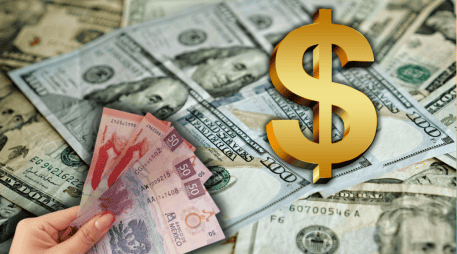 Consulta el tipo de cambio del dólar frente al peso mexicano hoy. La moneda nacional registra ganancias esta mañana, impulsando una caída en la cotización de la divisa estadounidense. ESPECIAL/Canva