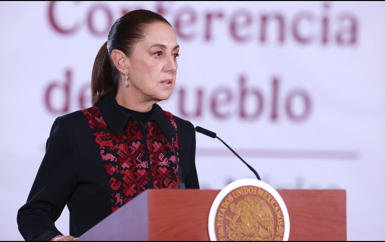 Sheinbaum señaló que la gobernadora, del oficialista Morena, ya ofreció una explicación pública sobre el contenido de la conversación. EFE/M. Guzmán