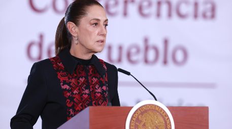 Sheinbaum señaló que la gobernadora, del oficialista Morena, ya ofreció una explicación pública sobre el contenido de la conversación. EFE/M. Guzmán