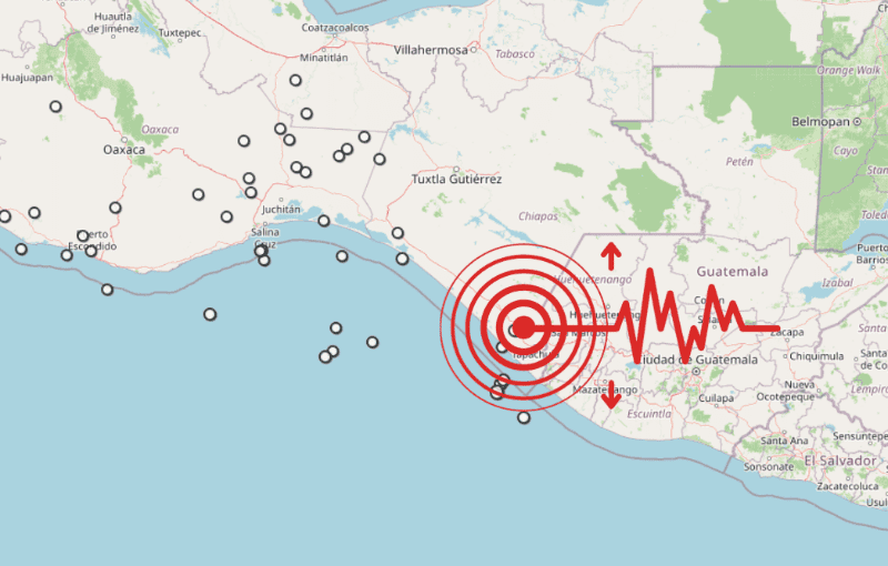 &nbsp;Sismo en Chiapas. ESPECIAL / SSN