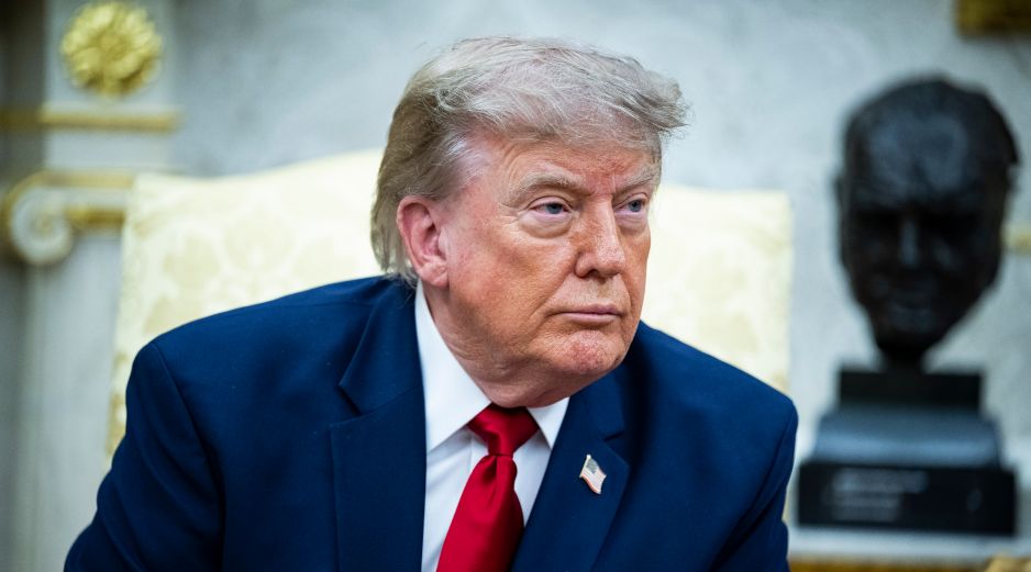 En la entrevista, Trump defendió de nueva cuenta el bloqueo impuesto por Estados Unidos a los puertos iraníes. EFE/G. Sloan