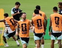 Entrenamiento de la selección de Argentina en Atlanta antes del juego semifinal contra Inglaterra. EFE/R. Wittek