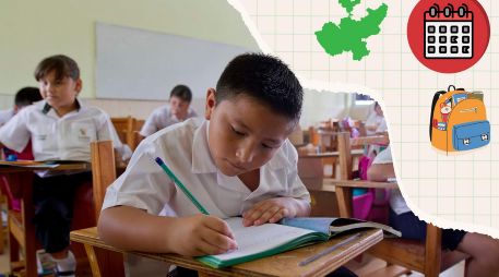 El calendario del ciclo escolar 2026-2027 contempla 185 días efectivos de clases para los planteles de educación básica. ESPECIAL / EL INFORMADOR y CANVA